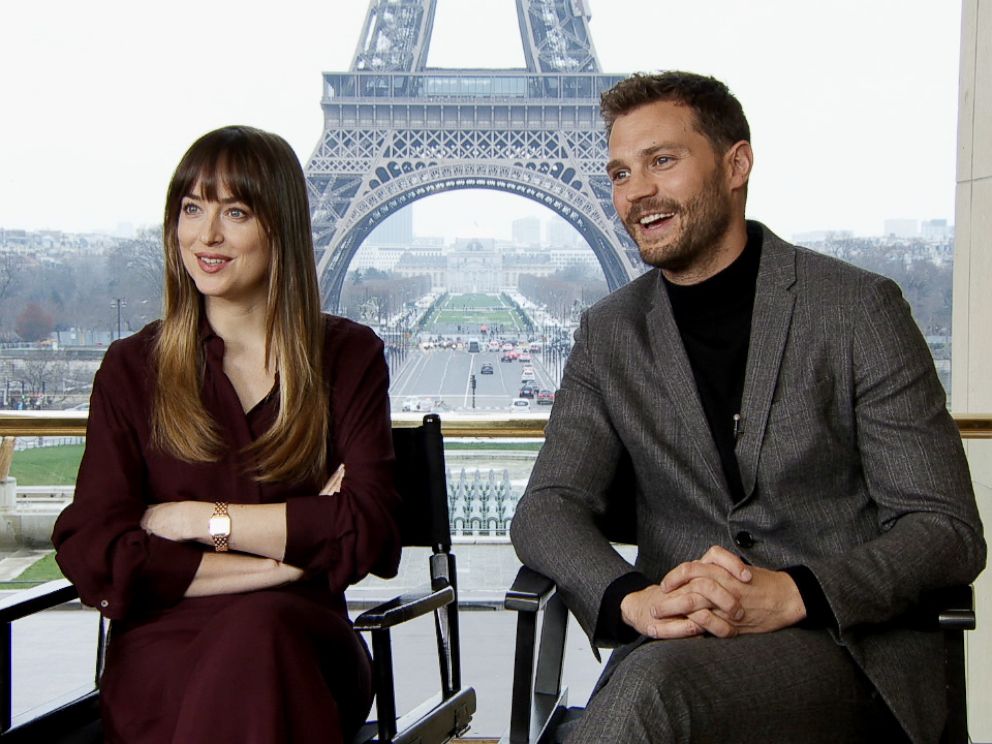 PHOTO: Dakota Johnson and Jamie Dornan sat down with ABC News to discuss their new movie Fifty Shades Freed.