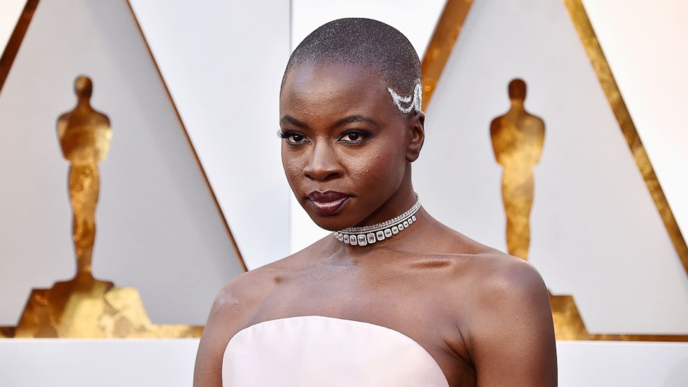 Danai Gurira attends the 90th Annual Academy Awards on March 4, 2018, in Hollywood, Calif.