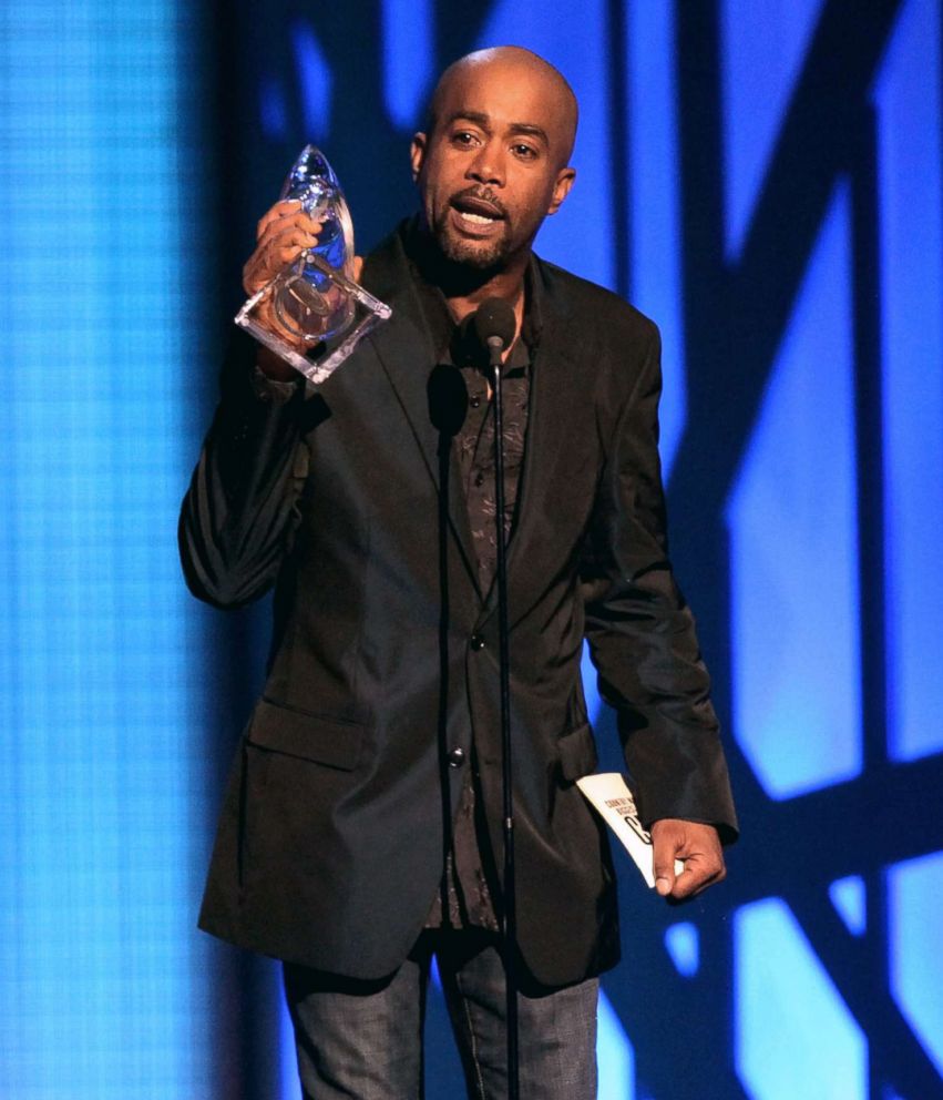 PHOTO: Darius Rucker accepts an award at the 43rd Annual CMA Awards at the Sommet Center on Nov. 11, 2009 in Nashville.