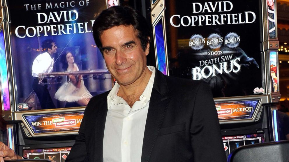PHOTO: David Copperfield appears with a new slot machine, "The Magic of David Copperfield," by Bally Technologies during the unveiling at the MGM Grand Hotel/Casino in this June 26, 2014 file photo in Las Vegas. 