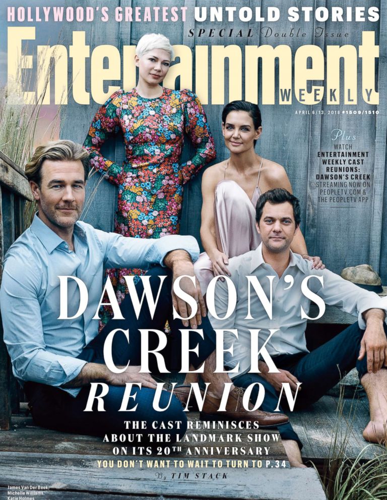 PHOTO: The cast of "Dawson's Creek" reunited for the show's 20th anniversary, appearing on a cover of Entertainment Weekly.
