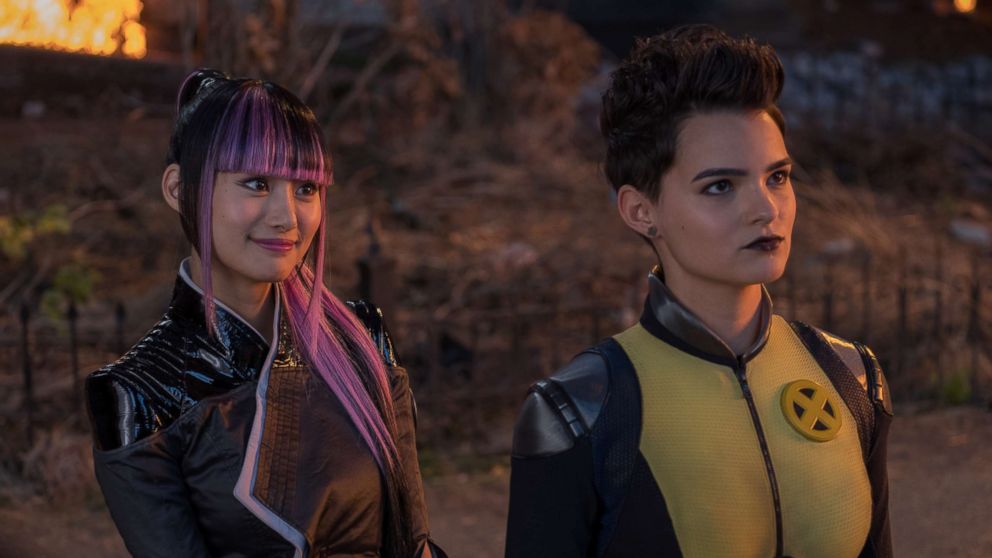 PHOTO: Shioli Kutsuna and Brianna Hildebrand star in the 2018 film "Deadpool 2."