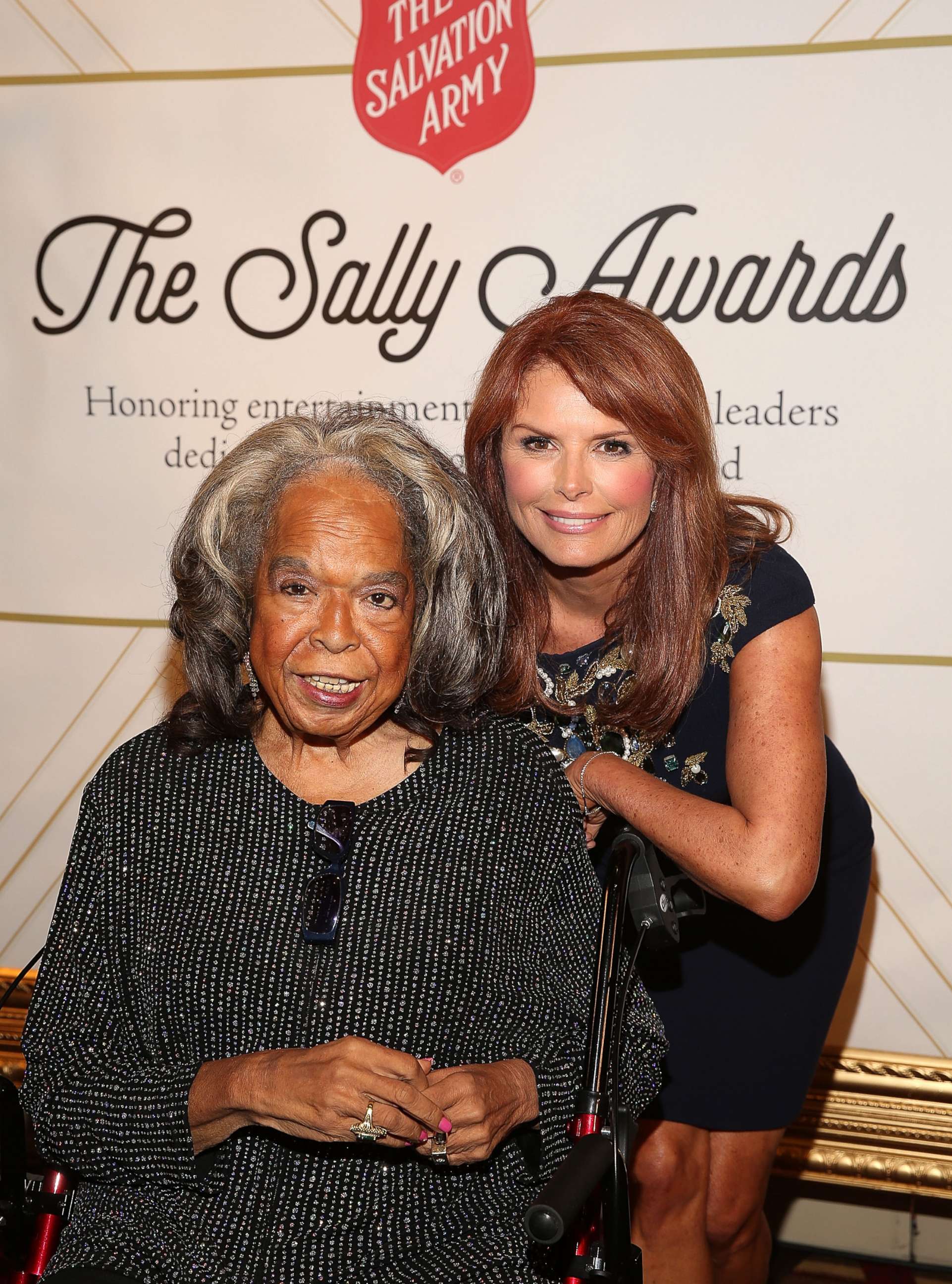 PHOTO: Singer Della Reese (L) and actress Roma Downey attend The Salvation Army Sally Awards at the J.W. Marriot at L.A. Live, Oct. 1, 2015 in Los Angeles.