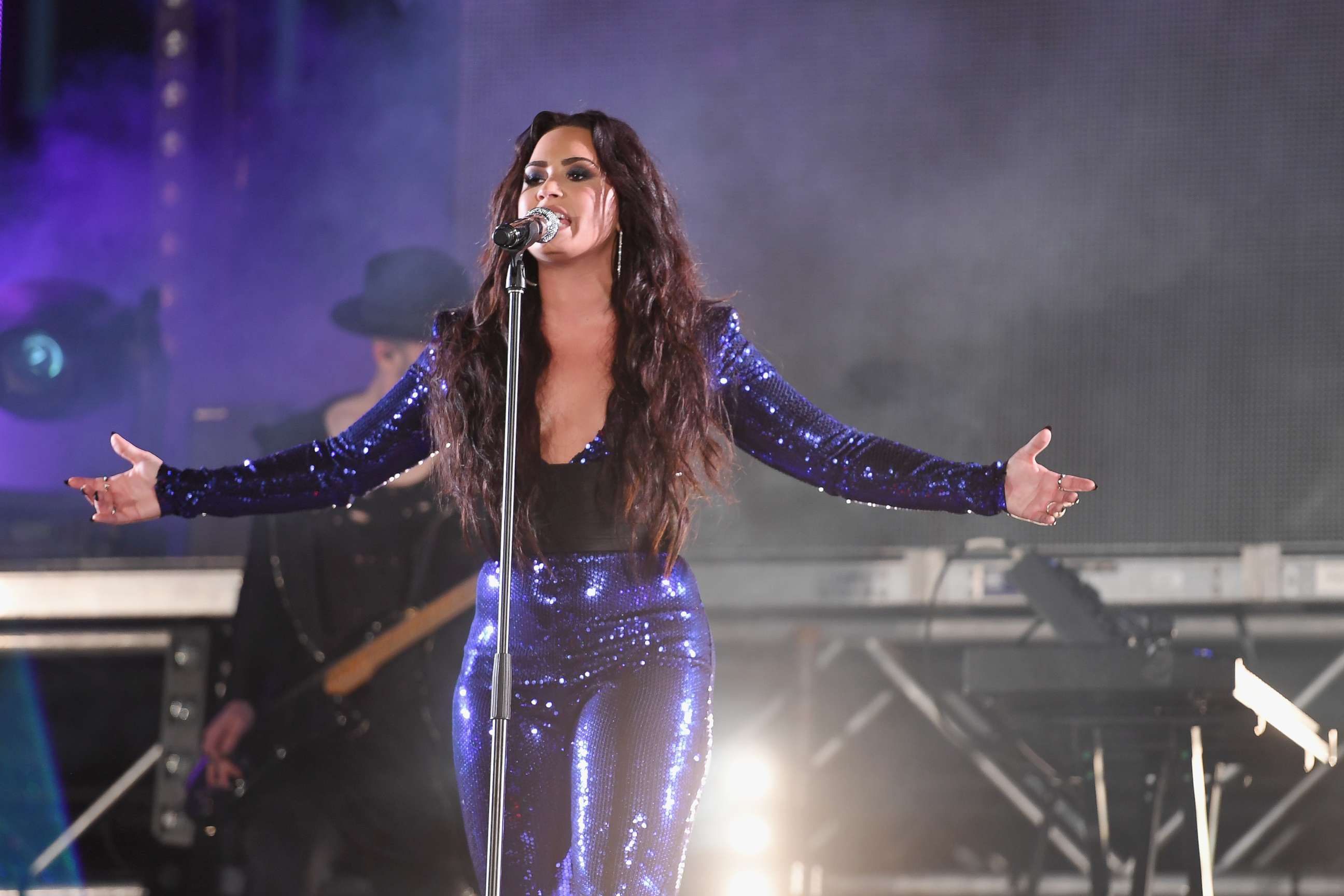 PHOTO: Demi Lovato performs onstage at Fontainebleau Miami Beach, Dec. 31, 2017, in Miami Beach, Fla. 