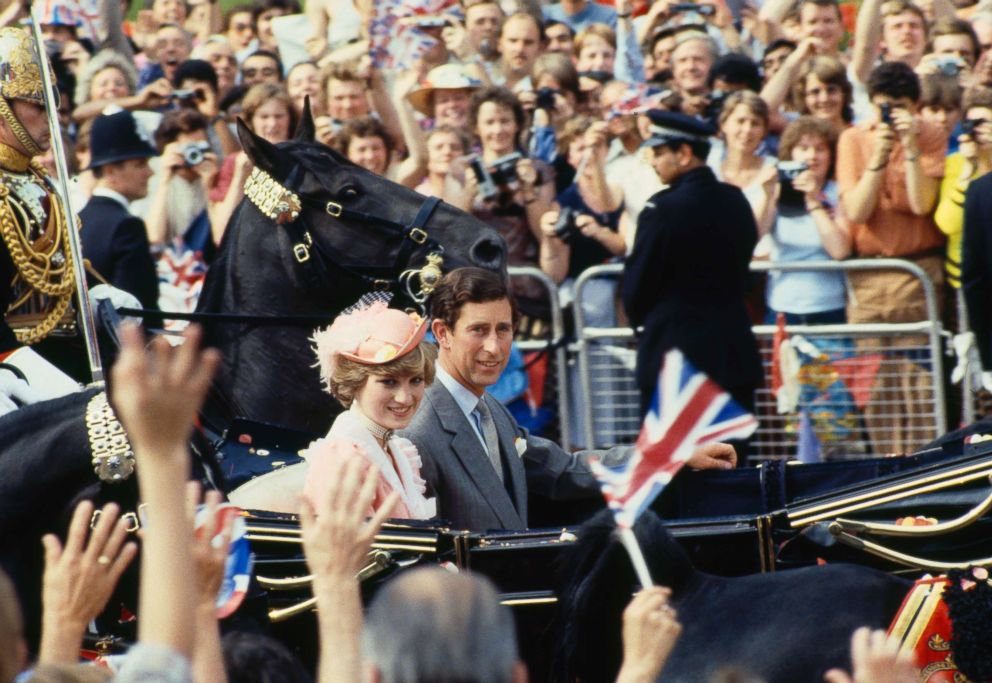 PHOTO: Prince Charles and Princess Diana leave Buckingham Palace for their honeymoon after their wedding in London, July 29, 1981.