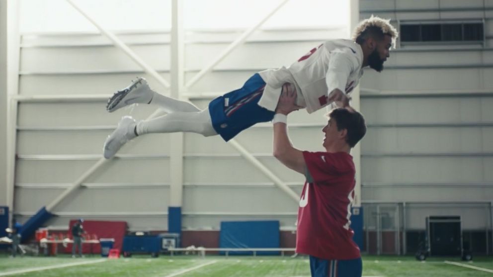 Giants Manning And Beckham Steal Super Bowl Spotlight With Dirty Dancing Commercial