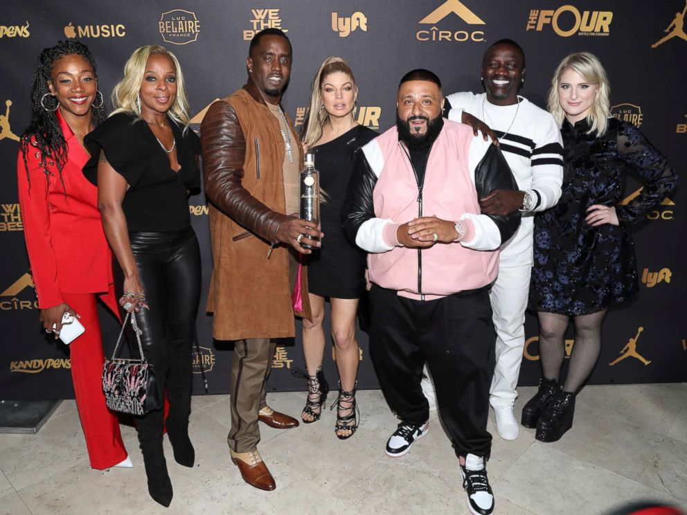 PHOTO: Tiffany Haddish, Mary J. Blige, Sean Diddy Combs, Fergie, DJ Khaled, Akon, and Meghan Trainor attend DJ Khaleds Birthday, Dece. 2, 2017, in Beverly Hills, Calif.