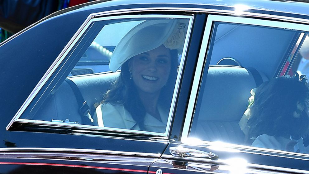 PHOTO: Catherine, The Duchess of Cambridge arrives at St George's Chapel at Windsor Castle for the wedding of Meghan Markle and Prince Harry in Windsor, May 19, 2018.