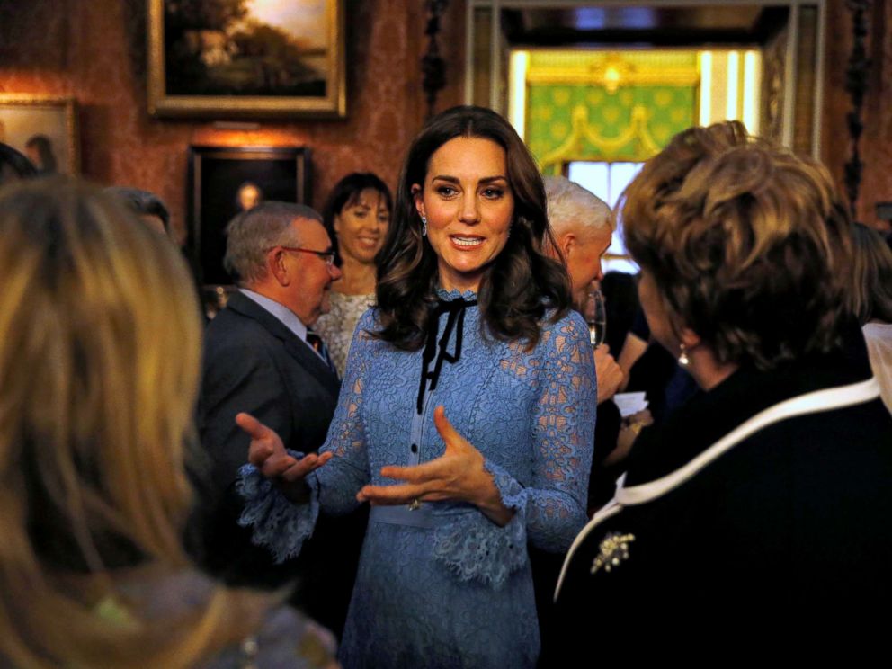 PHOTO: Catherine Duchess of Cambridge celebrates World Mental Health Day at Buckingham Palace in London, Oct. 10, 2017.