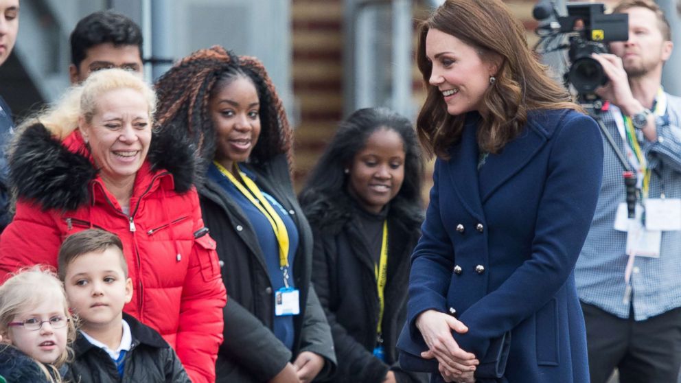 PHOTO: Kate Middleton, the Duchess of Cambridge, visits the Reach Academy, Jan. 10, 2018, in Feltham, London. 