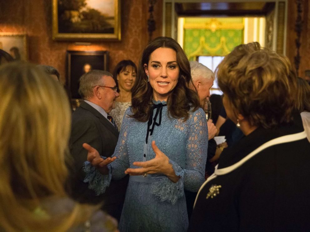 PHOTO: Prince William, Catherine Duchess of Cambridge and Prince Harry at a World Mental Health Day reception at Buckingham Palace in London, Oct. 10, 2017.