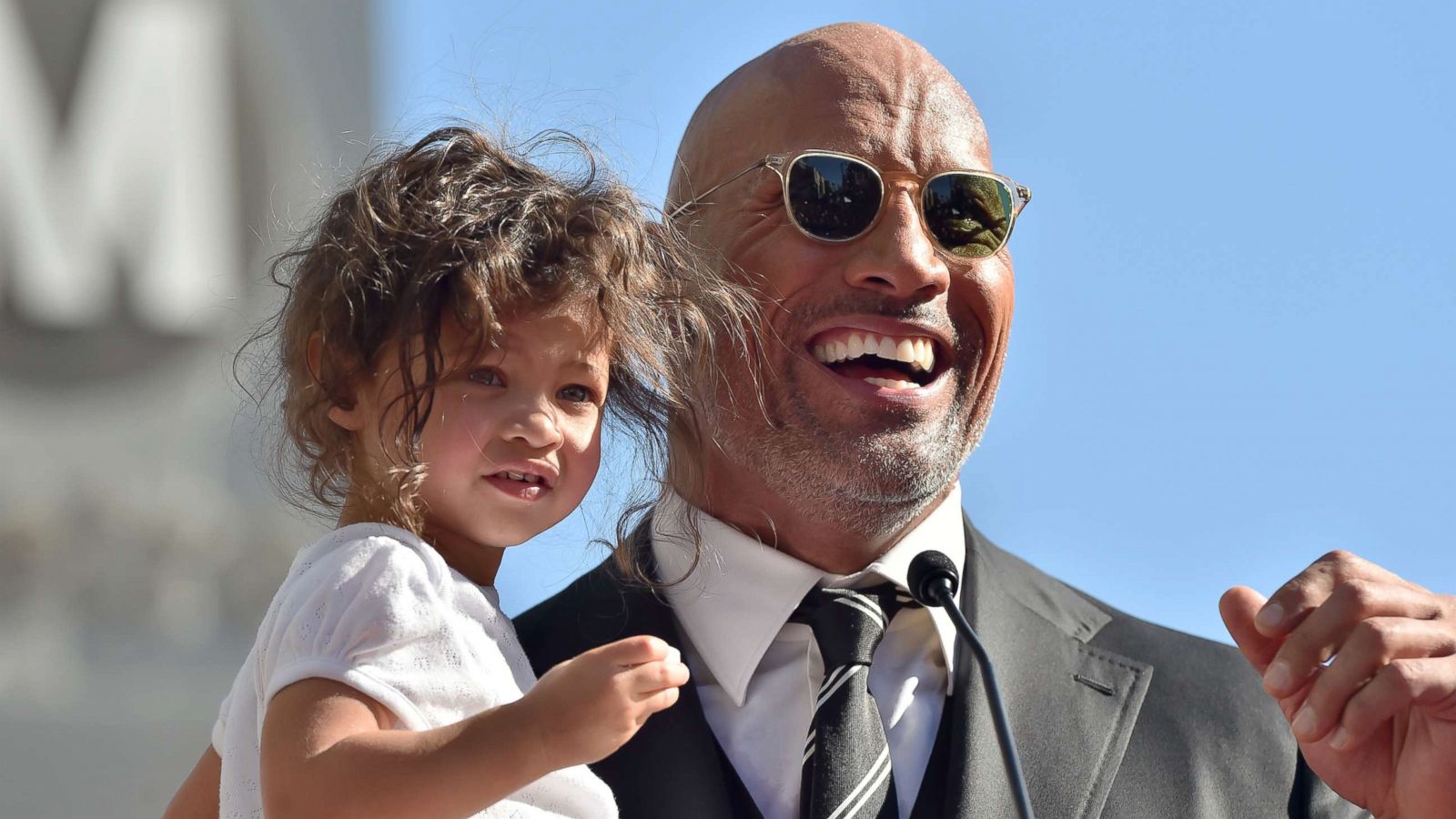 PHOTO: Dwayne Johnson and daughter Jasmine Johnson attend the ceremony honoring him with star on the Hollywood Walk of Fame, Dec. 13, 2017 in Hollywood.