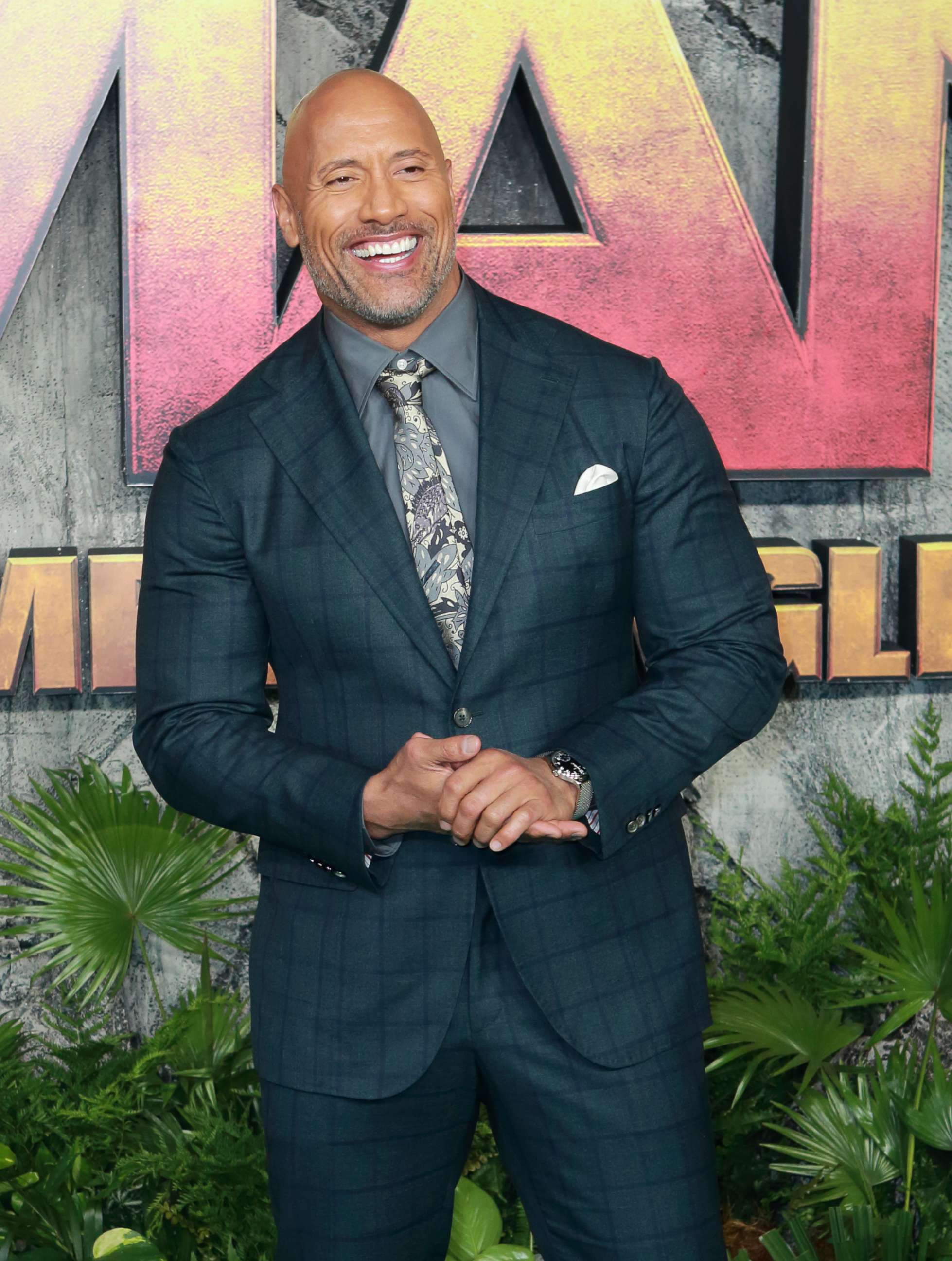 PHOTO: Dwayne Johnson attends the UK premiere of "Jumanji: Welcome To The Jungle" at Vue West End, Dec. 7, 2017 in London.
