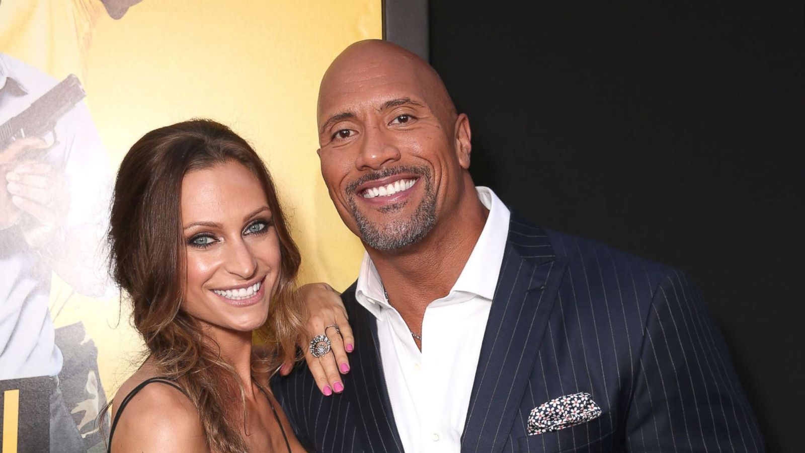 PHOTO: Dwayne Johnson and girlfriend Lauren Hashian attend the premiere Of Warner Bros. Pictures' "Central Intelligence" at Westwood Village Theatre on June 10, 2016 in Westwood, California.