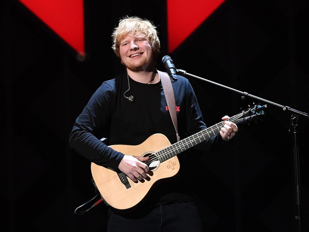 PHOTO: Ed Sheeran performs at the Z100's iHeartRadio Jingle Ball 2017 at Madison Square Garden in New York, Dec. 8, 2017.