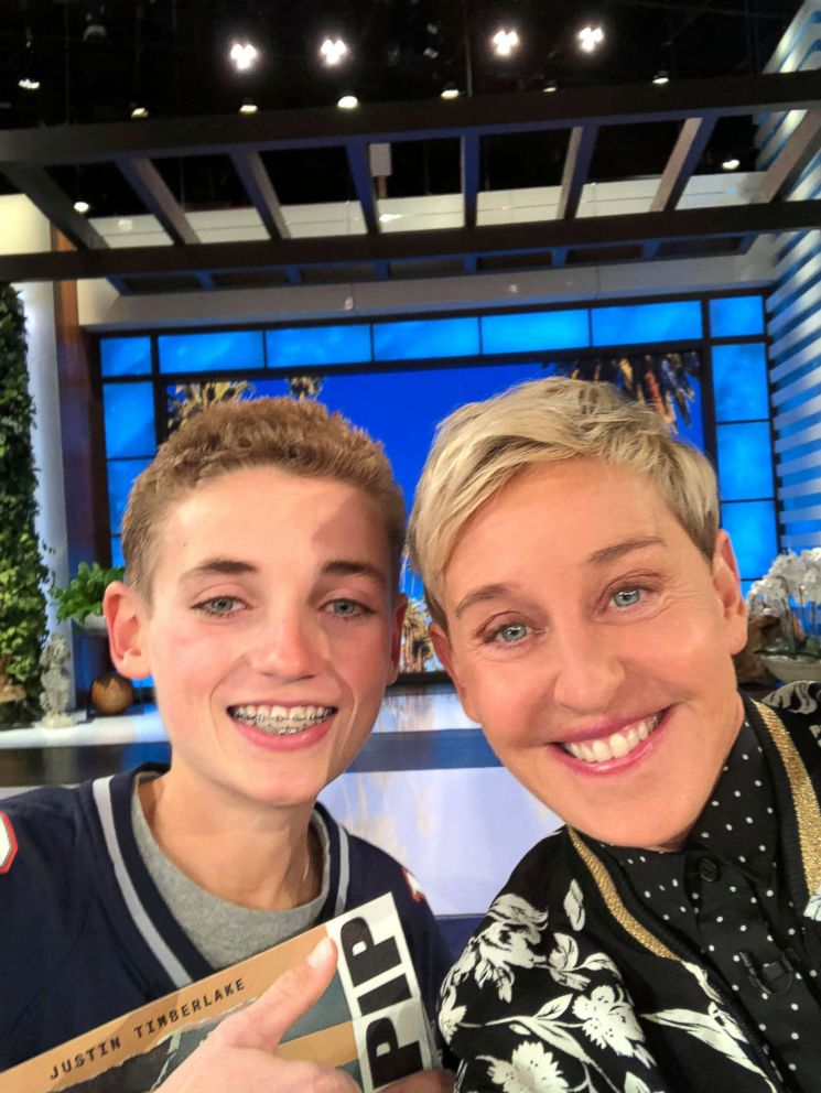 PHOTO: 'Selfie Kid' Ryan McKenna appears on he Ellen DeGeneres Show.