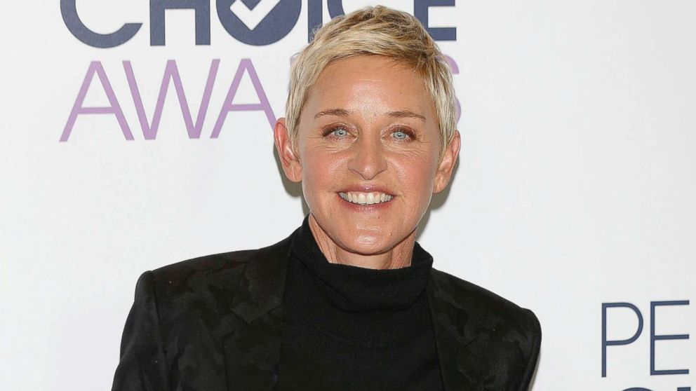 Ellen DeGeneres poses in the press room of the 2016 People's Choice Awards at the Microsoft Theater in Los Angeles, Jan. 6, 2016.