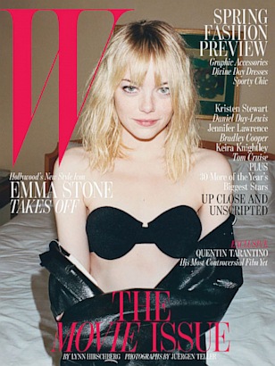 Emma Stone Porn Actress - Emma Stone Strips Down for 'W' Picture | Celebrity Magazine Covers - ABC  News