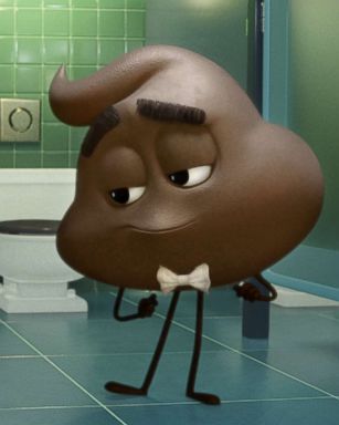 PHOTO: Mr. and Mrs. Meh (Steven Wright and Jennifer Coolidge) with Poop Jr. and Poop (Sir Patrick Stewart) in Columbia Pictures and Sony Pictures Animation's "The Emoji Movie."