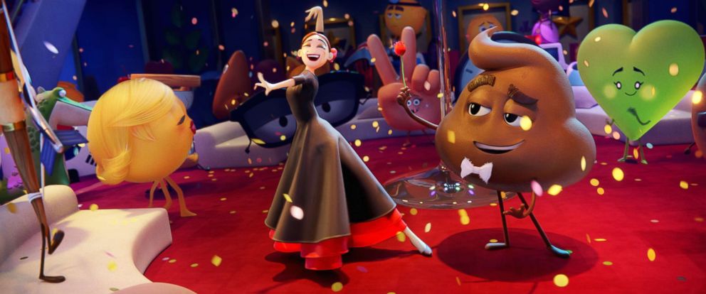 PHOTO: Flamenca (Sofia Vergara) and Poop (Sir Patrick Stewart) in Columbia Pictures and Sony Pictures Animation's "The Emoji Movie."