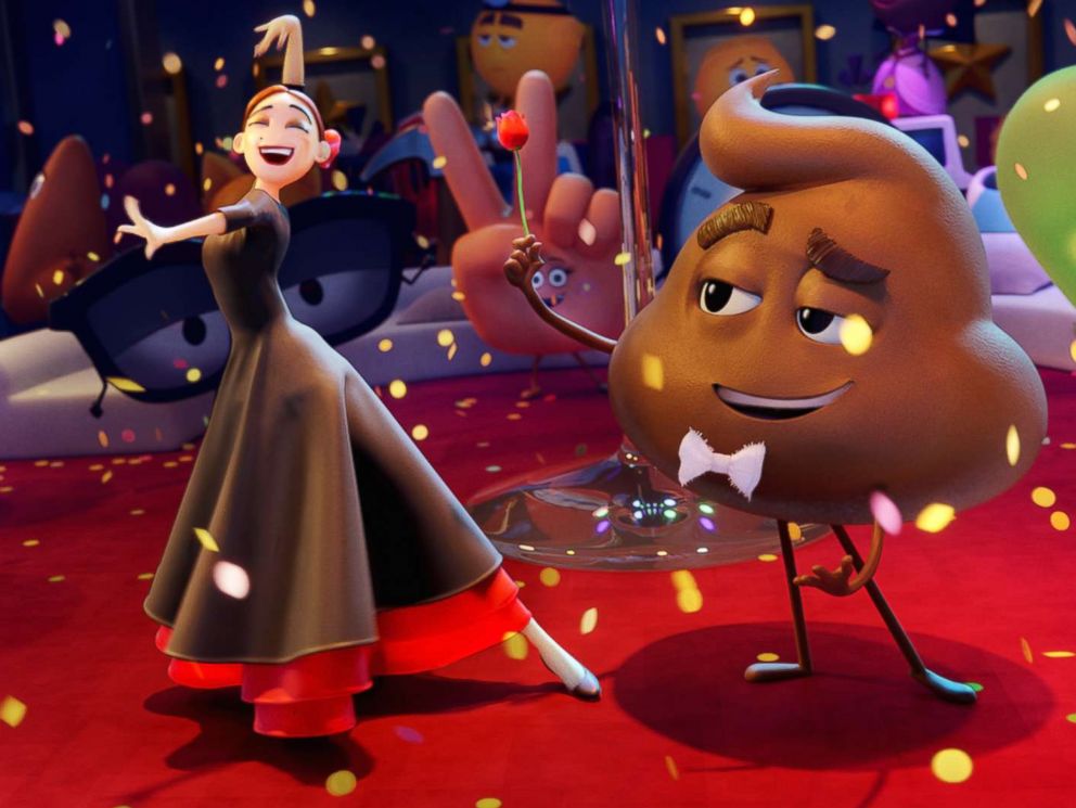 PHOTO: Flamenca (Sofia Vergara) and Poop (Sir Patrick Stewart) in Columbia Pictures and Sony Pictures Animations The Emoji Movie.