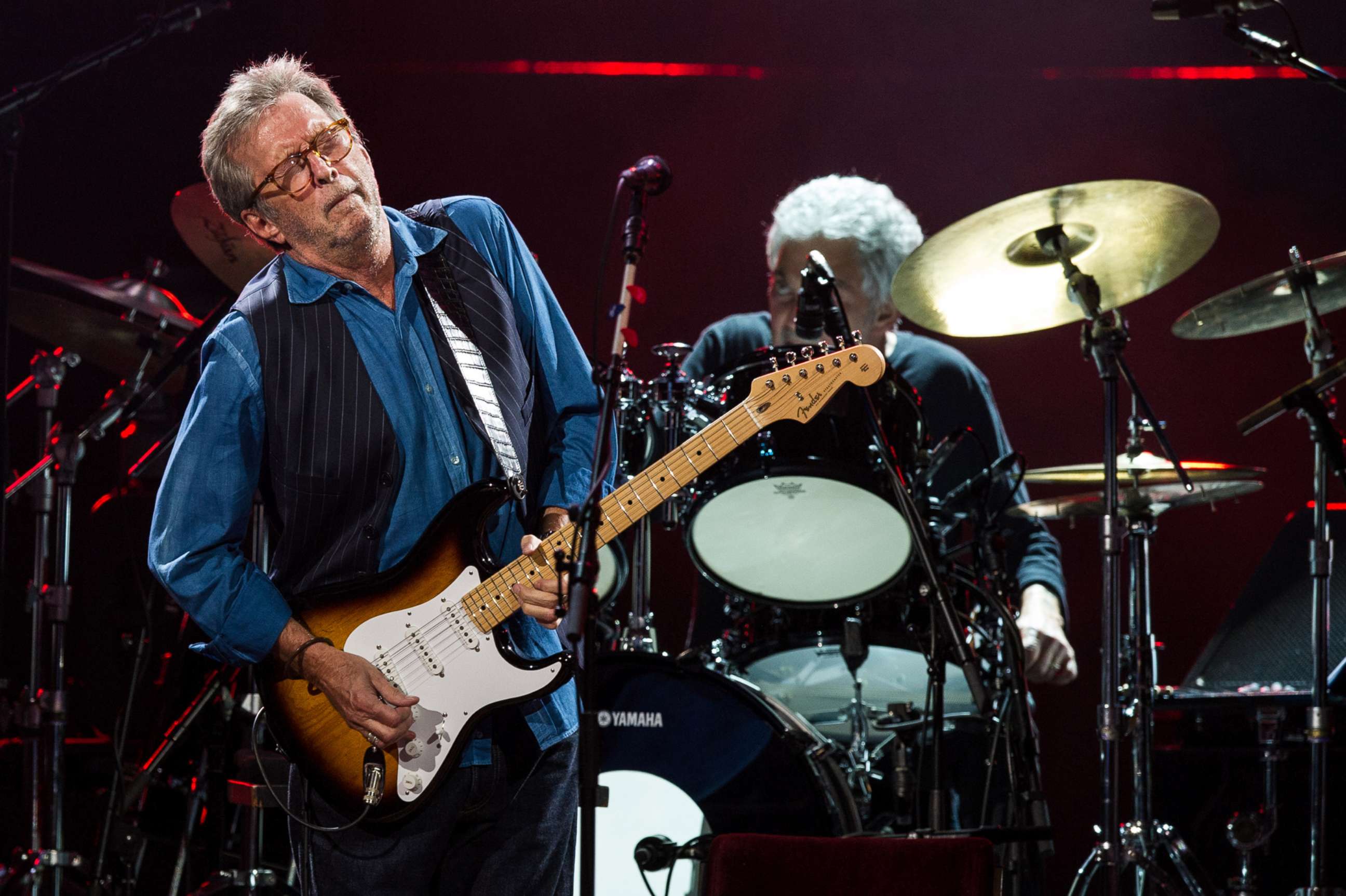 PHOTO: Eric Clapton performs live on stage at Royal Albert Hall, May 14, 2015, in London.