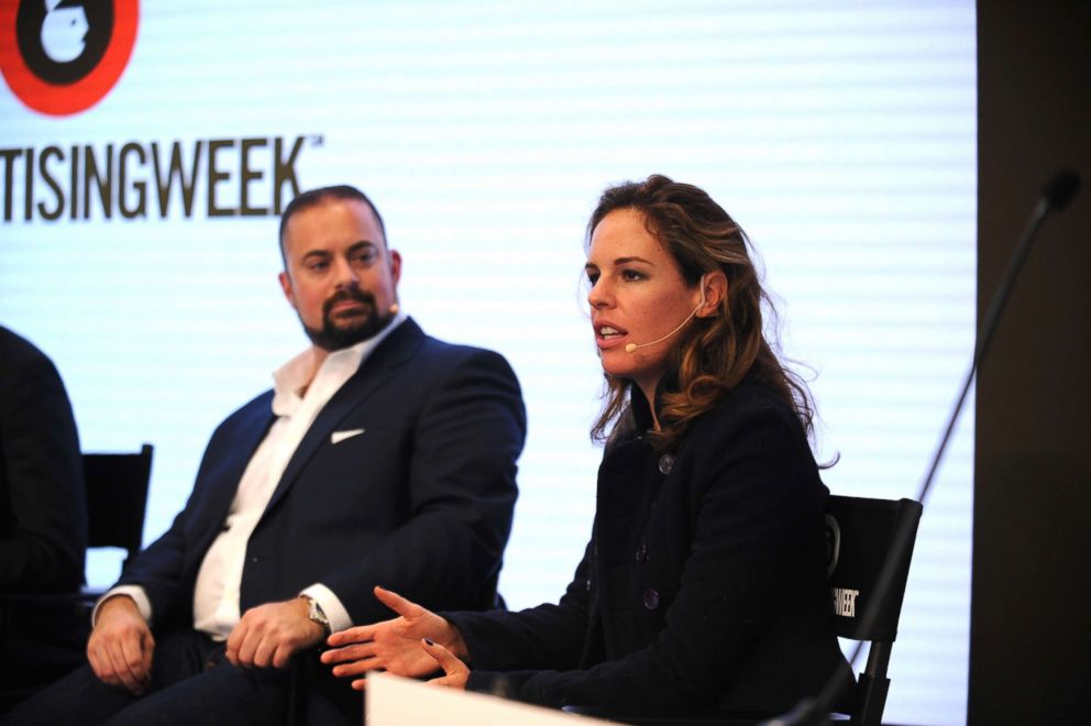 PHOTO: Erika Nardini speaks onstage at The New CMO panel during AWXI, Sept. 30, 2014, in New York City.