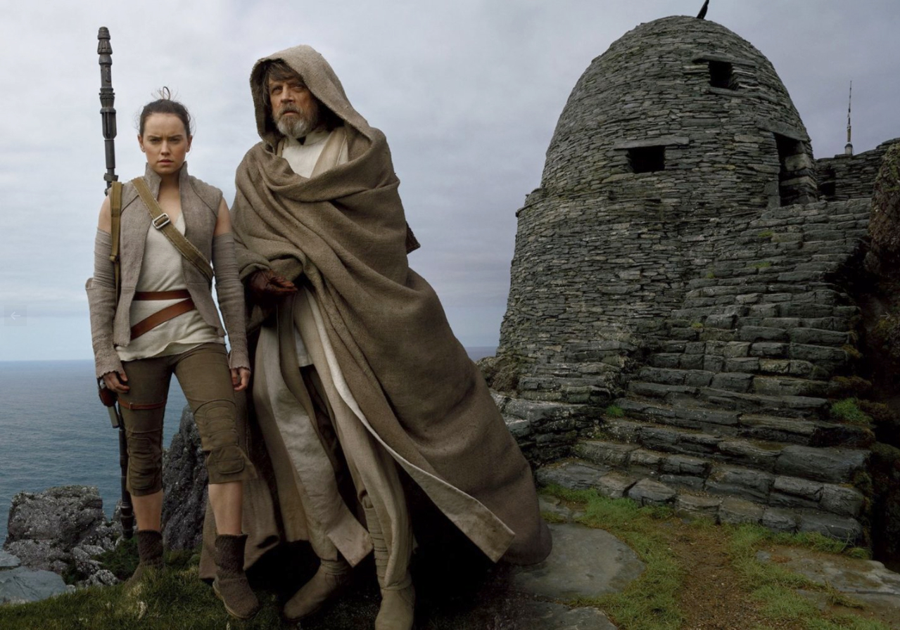PHOTO: Mark Hamill and Daisy Ridley in a scene from "Star Wars: The Last Jedi."