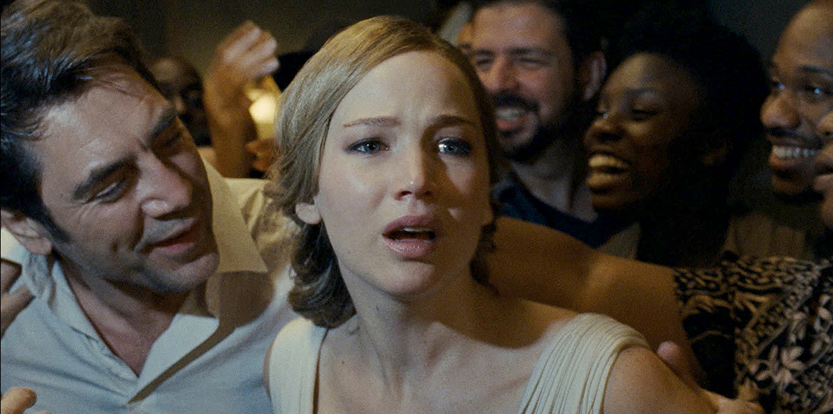 PHOTO: Javier Bardem and Jennifer Lawrence in a scene from "Mother!"