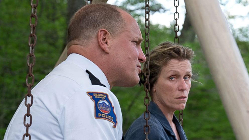 PHOTO: Woody Harrelson and Frances McDormand in a scene from "Three Billboards Outside Ebbing, Missouri."