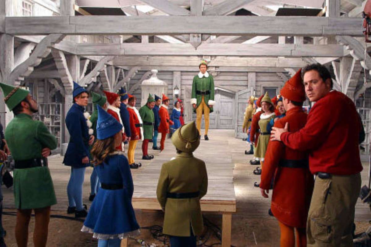 PHOTO: Will Ferrell, Jon Favreau, and Joe MacLeod in "Elf," 2003.