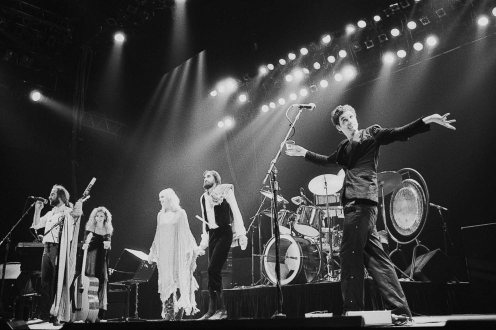 PHOTO: John McVie, Stevie Nicks, Christine McVie, Mick Fleetwood and Lindsey Buckingham of Fleetwood Mac perform at one of six shows at Wembley Arena, London in June 1980.