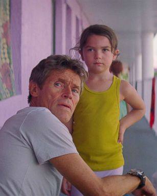 PHOTO: Willem Dafoe and Brooklyn Prince appear in a scene from "The Florida Project."