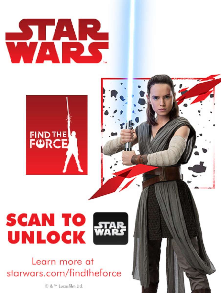 PHOTO: "Star Wars" fans can download the Find the Force app to take part in a global augmented reality (AR) event for Force Friday.