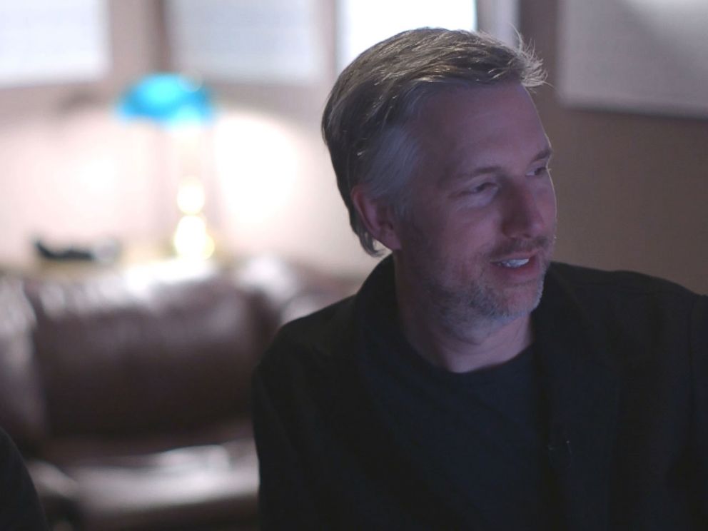 PHOTO: Oscar nominees Ren Klyce and Matthew Wood analyze the sound design of a scene in Star Wars: The Last Jedi.