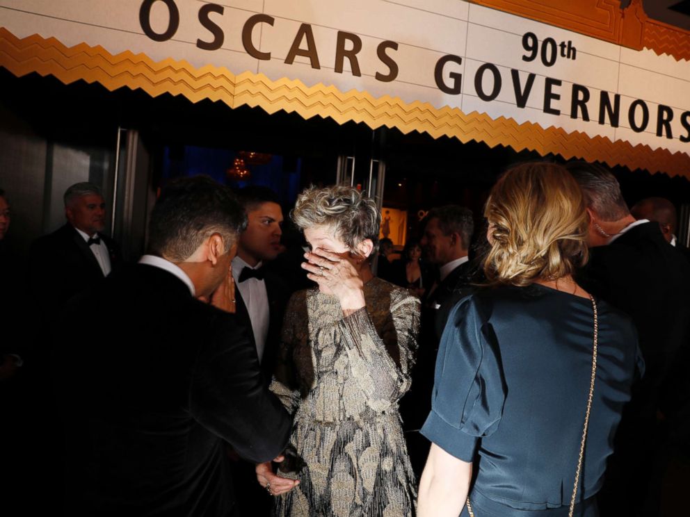 PHOTO: Frances McDormand at the 90th Academy Awards Governors Ball, March 4, 2018, at the Dolby Theatre at Hollywood & Highland Center in Hollywood.