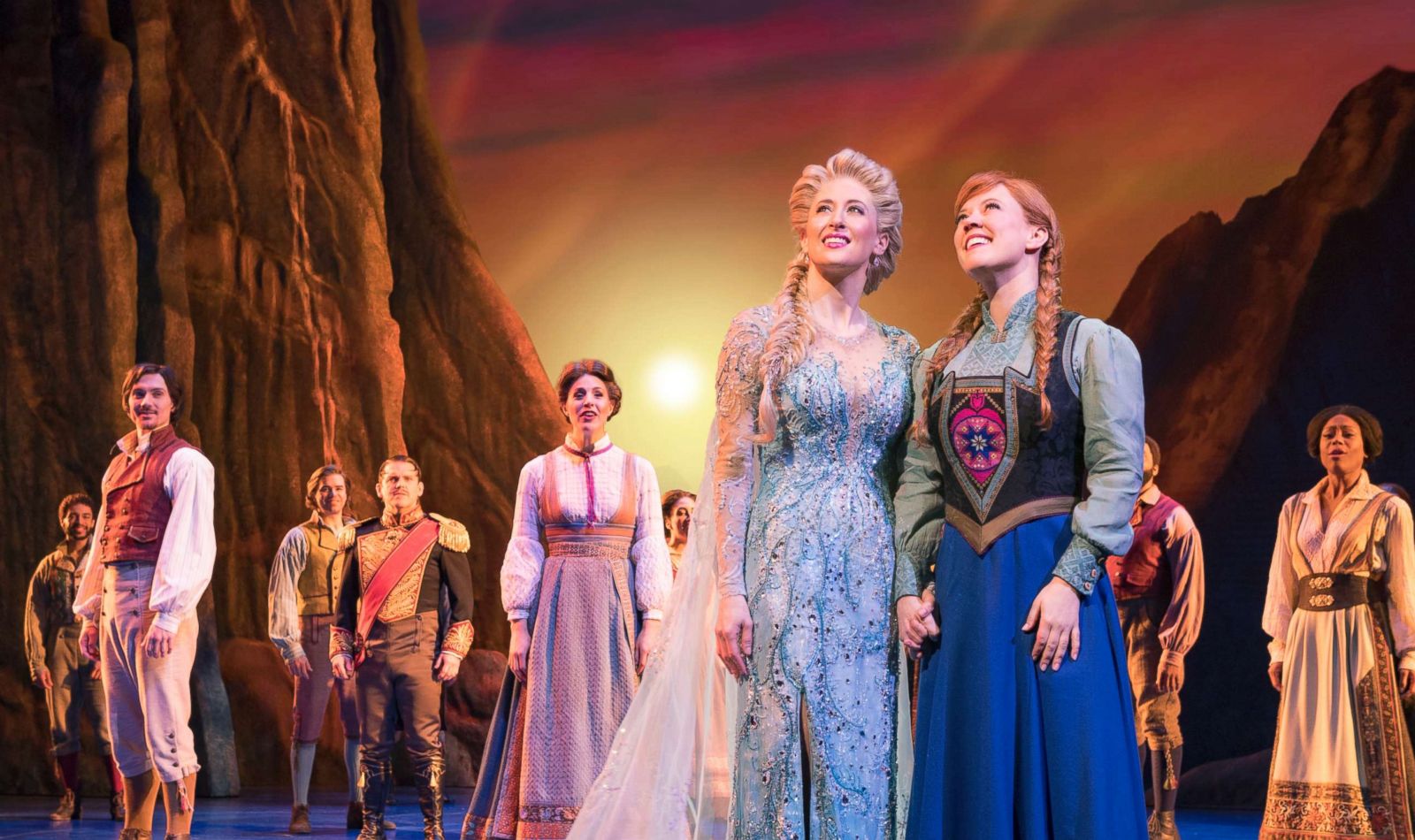 PHOTO: Actors perform during "Frozen: The Broadway Musical."