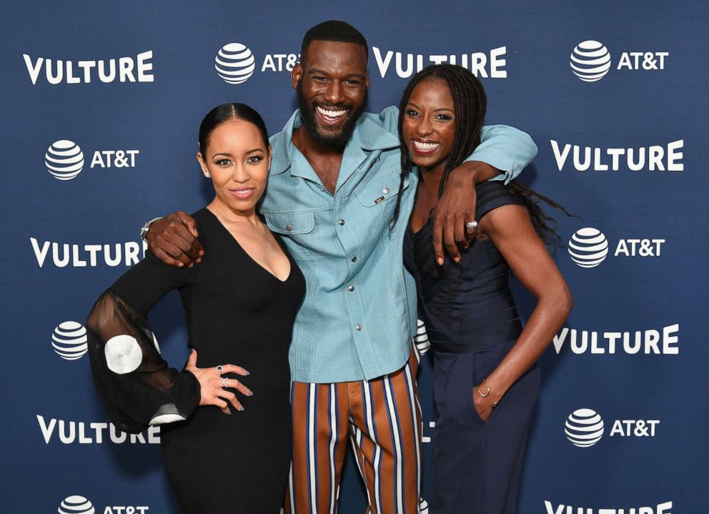 PHOTO: Dawn-Lyen Gardner, Kofi Siriboe and Rutina Wesley of Queen Sugar attend Day Two of the Vulture Festival Presented by AT&T at Milk Studios, May 20, 2018 in New York City.