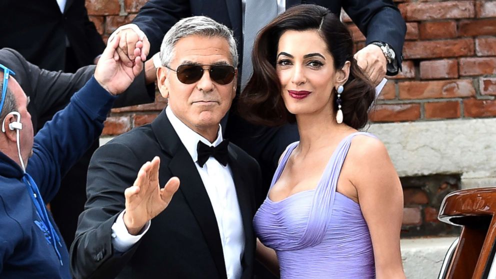 PHOTO: George Clooney and Amal Clooney are seen leaving Hotel Cipriani during the 74th Venice Film Festival, Sept. 2, 2017 in Venice, Italy. 