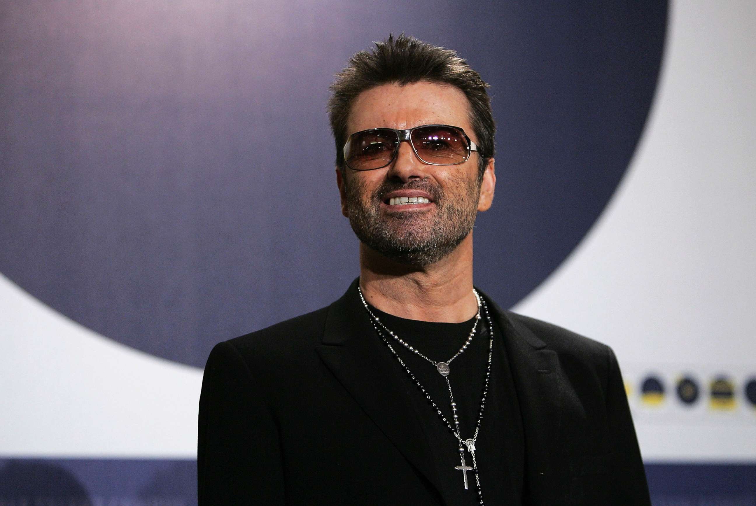 PHOTO: Singer George Michael poses at the "George Michael: A Different Story" photocall during the 55th annual Berlinale International Film Festival, Feb. 16, 200,5 in Berlin.