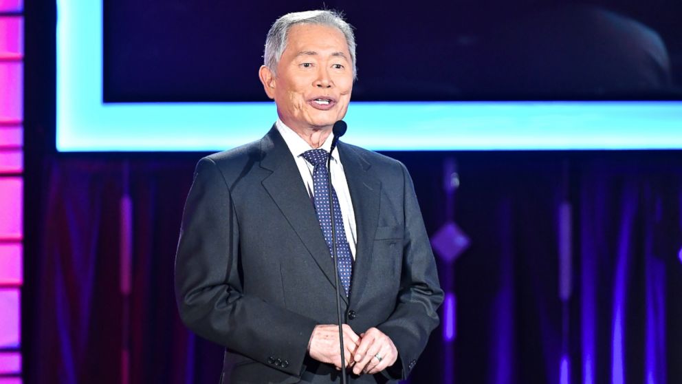 PHOTO: Presenter George Takei speaks onstage at AARP's 16th Annual Movies For Grownups Awards at the Beverly Wilshire Four Seasons Hotel, Feb. 6, 2017 in Beverly Hills, Calif. 