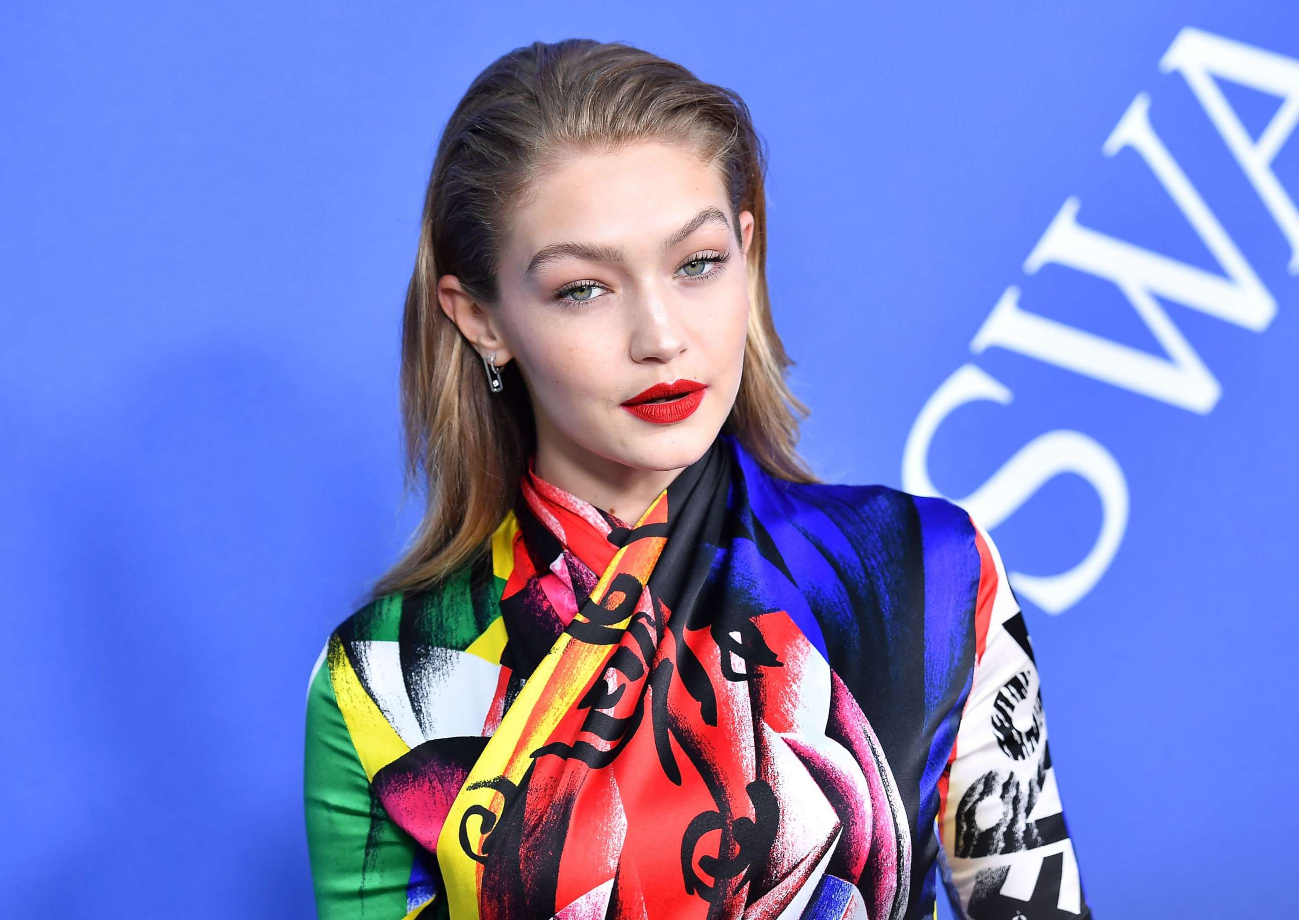 PHOTO: U.S. model Gigi Hadid arrives at the 2018 CFDA Fashion awards, June 4, 2018, at The Brooklyn Museum in New York City.