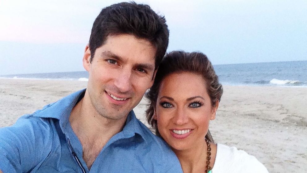 PHOTO: ABC News' chief meteorologist Ginger Zee is photographed here with her husband, Ben Aaron, in this undated family photo. 