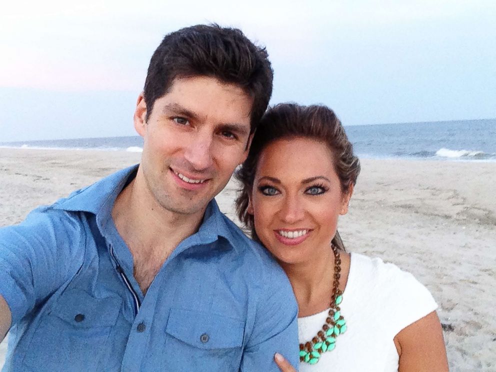 PHOTO: ABC News' chief meteorologist Ginger Zee is photographed here with her husband, Ben Aaron, in this undated family photo. 