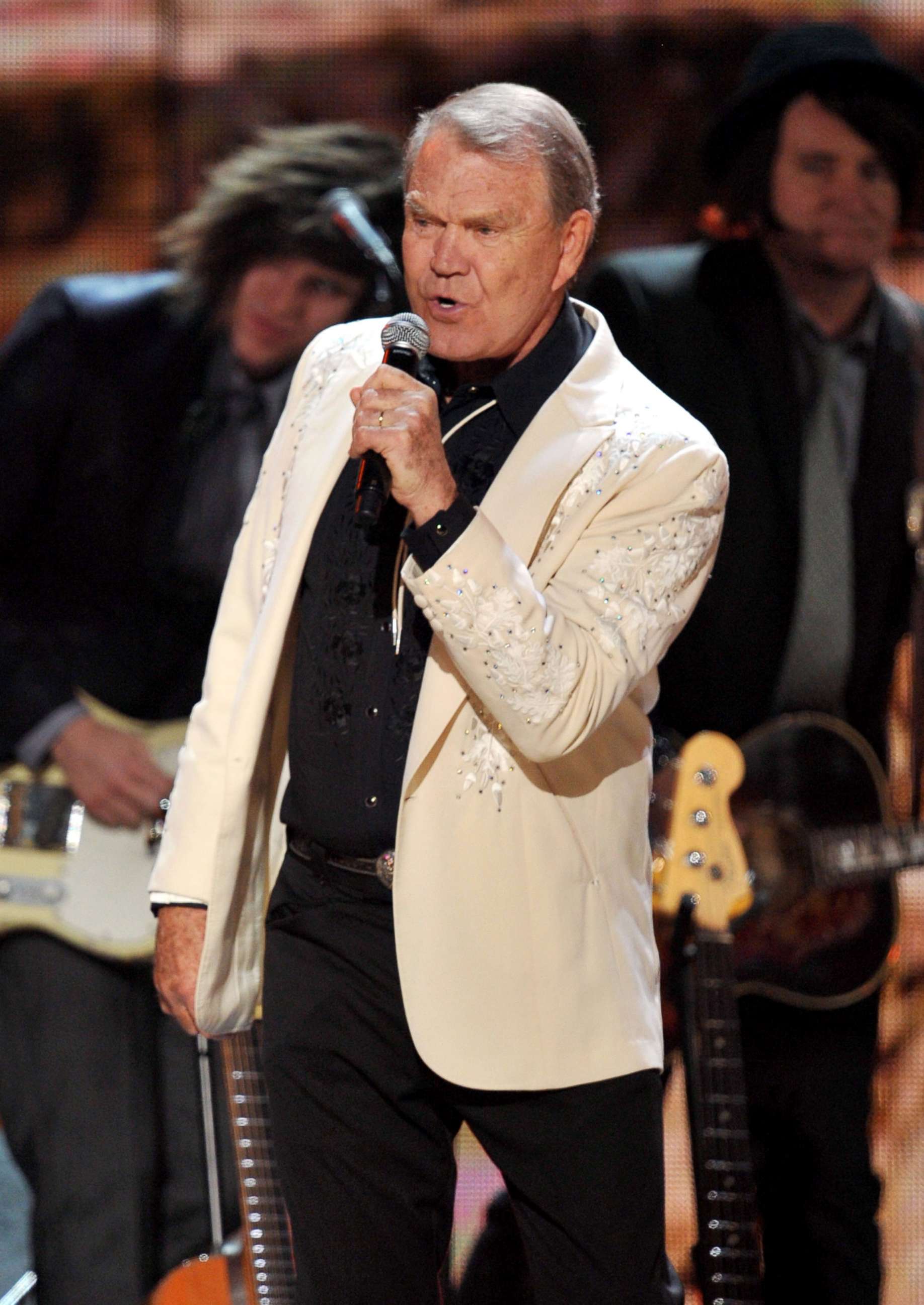 PHOTO: Glen Campbell performs onstage at the 54th Annual Grammy Awards held at Staples Center, Feb. 12, 2012, in Los Angeles.