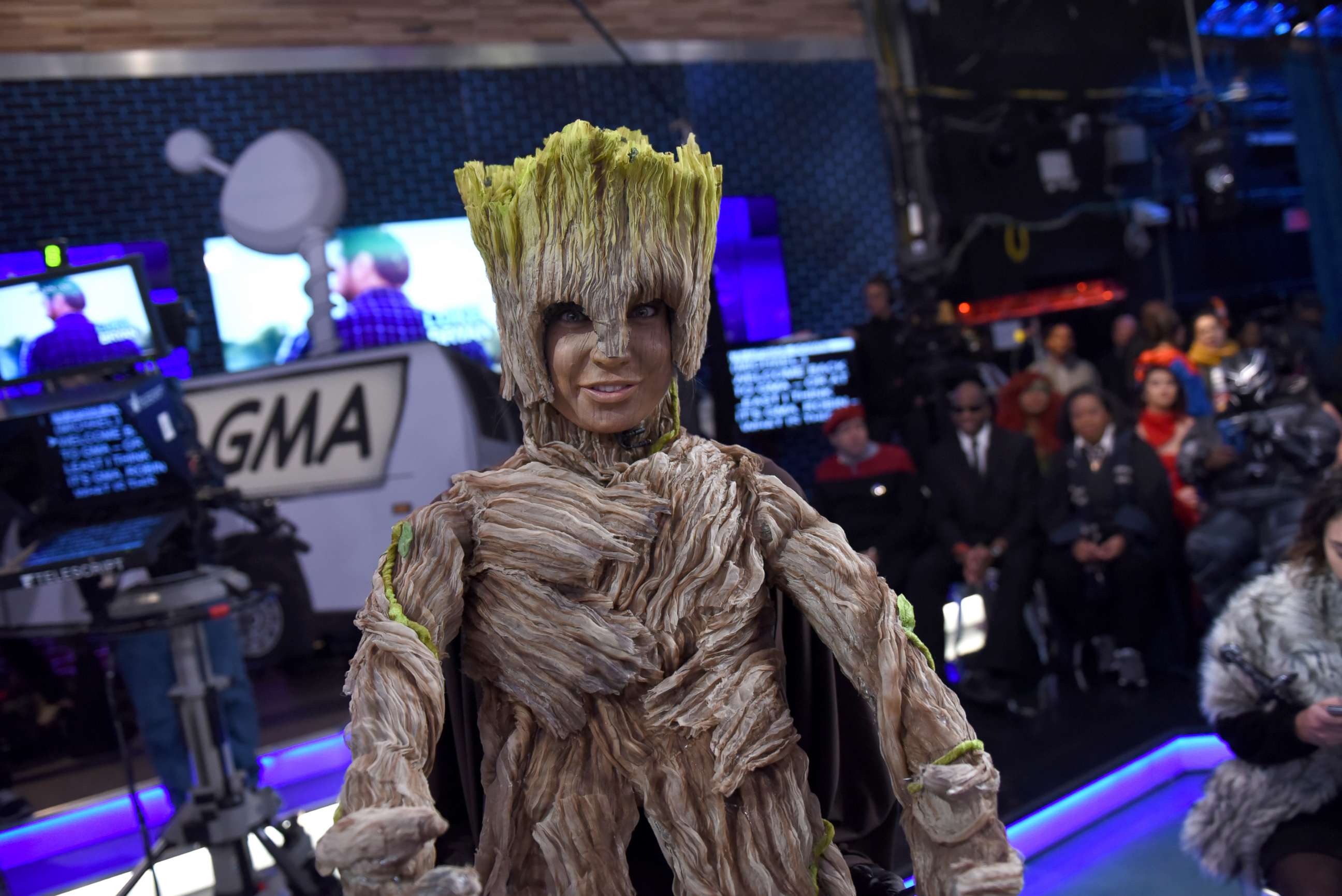 PHOTO: "Good Morning America" chief meteorologist Ginger Zee dressed as baby Groot from "Guardians of the Galaxy Vol. 2" for Halloween.