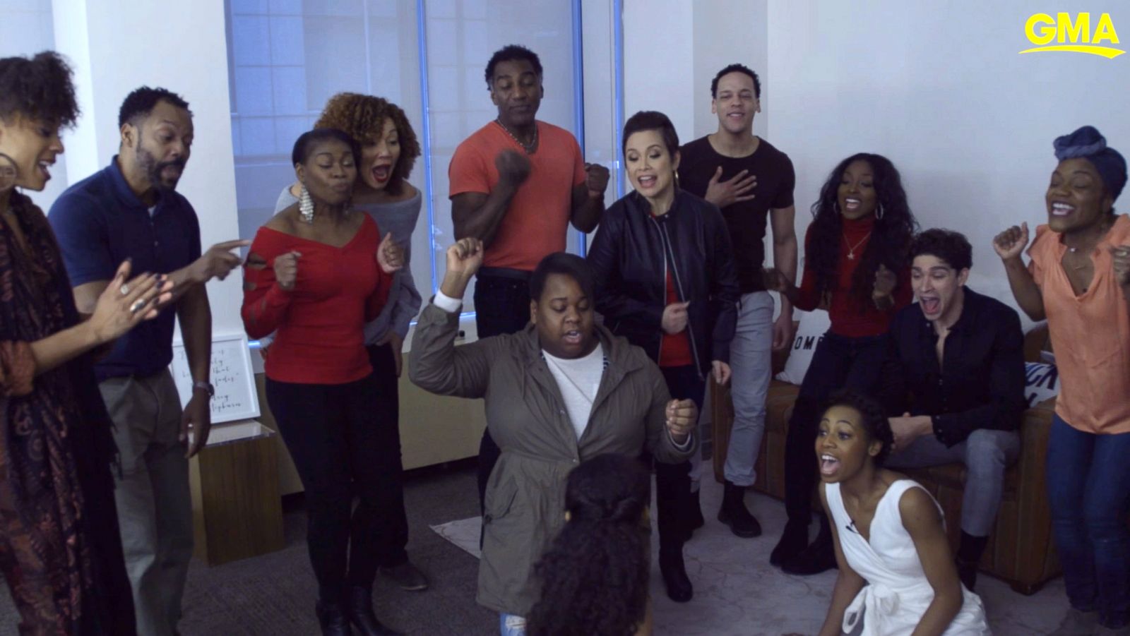 PHOTO: The cast of Broadway's "Once on This Island" joined GMA co-anchor Robin Roberts to discuss the revival of the musical and perform their featured song "Why We Tell the Story."