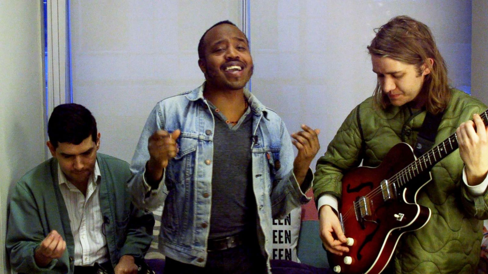 PHOTO: Durand Jones & the Indications talked to GMA co-anchor Robin Roberts on Dressing Room Reveal about their new self-titled album and performed two of the songs featured on the soundtrack