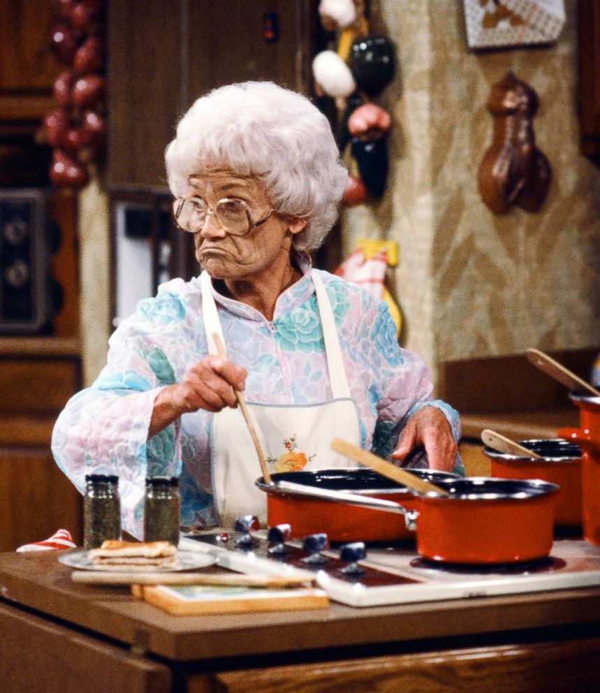 PHOTO: Estelle Getty starred as Sophia Petrillo on The Golden Girls. Despite playing Bea Arthurs mother in the show, Getty was a year younger than Arthur in real life.