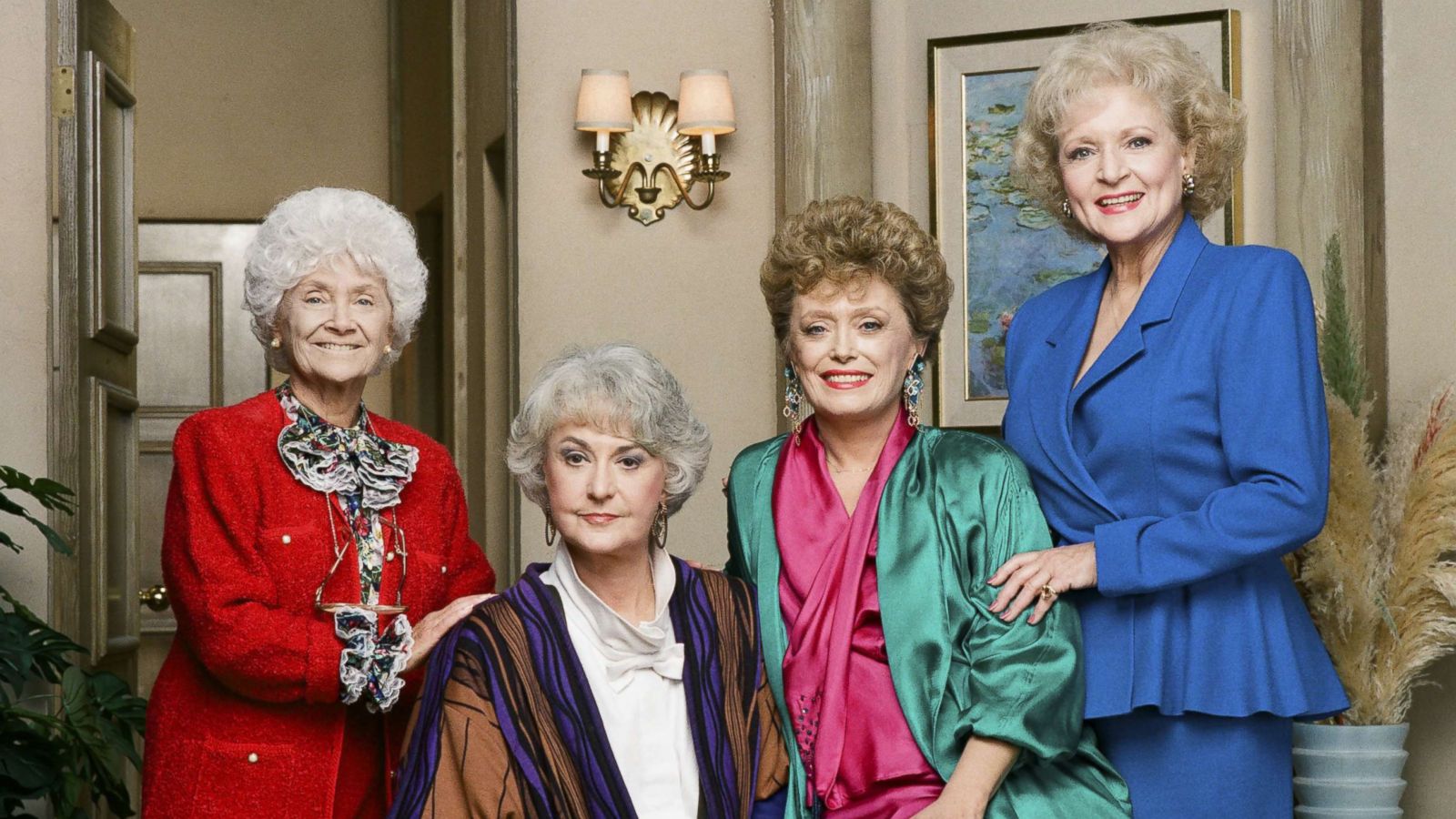 PHOTO: Estelle Getty, Bea Arthur, Rue McClanahan and Betty White appear in an undated publicity photo for their show, "The Golden Girls."